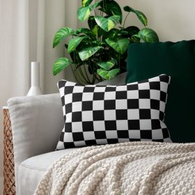 Decorative Throw Pillow - Double Sided Sofa Pillow Black/white Checkers