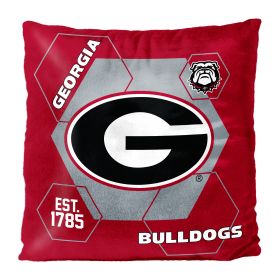 Georgia OFFICIAL NHL "Connector" Double Sided Velvet Pillow; 16" x 16"