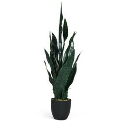 35.5" Indoor-Outdoor Artificial Fake Snake Plant