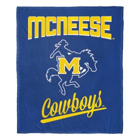 McNeese State OFFICIAL NCAA "Alumni" Silk Touch Throw Blanket; 50" x 60"