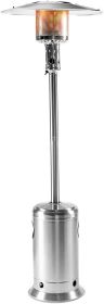 LEGACY HEATING Delta X3 Outdoor Heater, Propane Heater, Outdoor Propane Patio Heater with Wheels, 47 (Form Factor: Tower, Color: Silver)