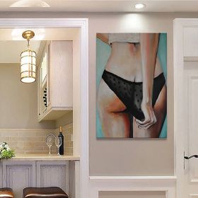 Handpainted large Sexy Naked Back Wall Art Sexy Girl woman Modern Abstract Nude Oil Painting on Canvas Home Entryway Living Room Bedroom Luxurious Dec (Style: 01, size: 150X220cm)