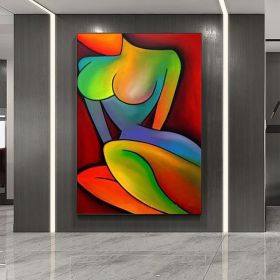 Handpainted large Sexy Naked Back Wall Art Sexy Girl woman Modern Abstract Nude Oil Painting on Canvas Home Entryway Living Room Bedroom Luxurious Dec (Style: 02, size: 150X220cm)